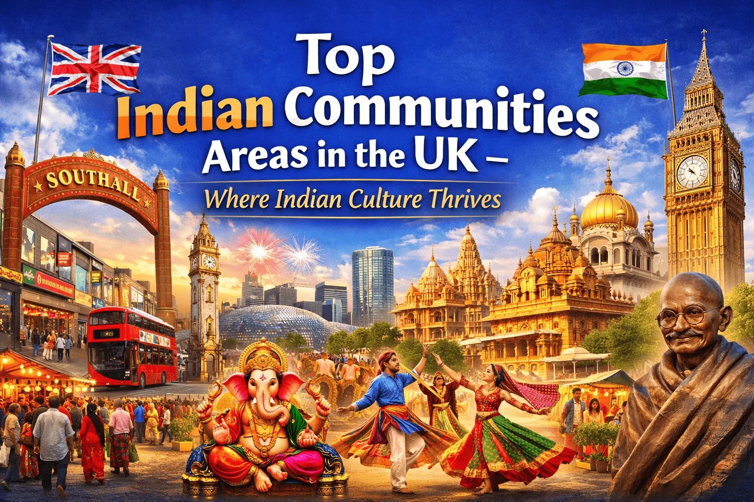 Top Indian Hindu Communities & Neighborhoods in the UK (2025 Guide)