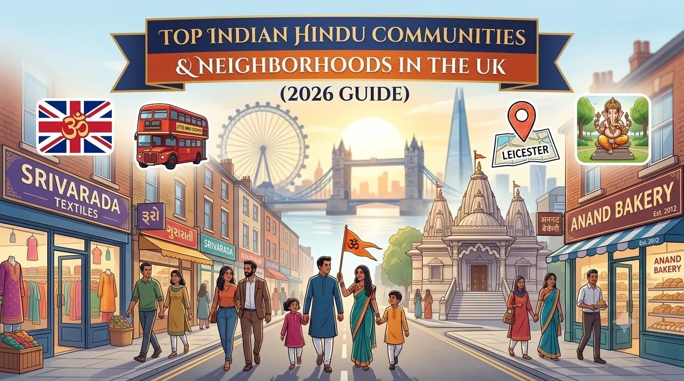 Top Indian Hindu Communities & Neighborhoods in the UK (2026 Guide)