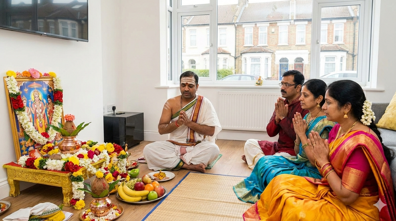 Satyanarayana Swamy Pooja Priest in UK | Authentic Telugu Priest Services London & UK